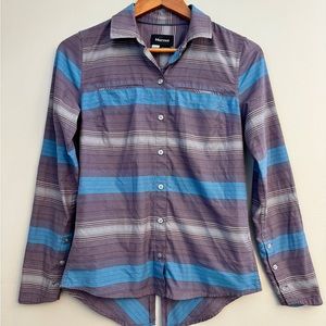 Womens Marmot Aeolian Long Sleeved Button Down Shirt Size XS